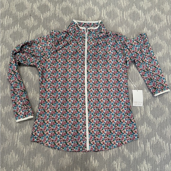 Smith & Quinn Tops - Smith & Quinn Floral Zip-Up Activewear Layer